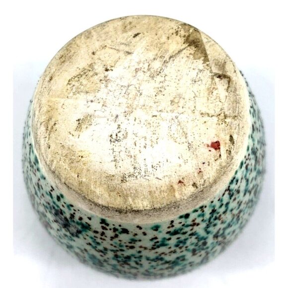 Mini Vase Planter Spatterware 2.5" Hand Crafted Thin Air Plant Vintage - Picture 7 of 7